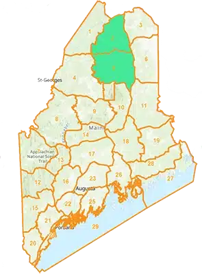 A view of the maine moose hunting zones