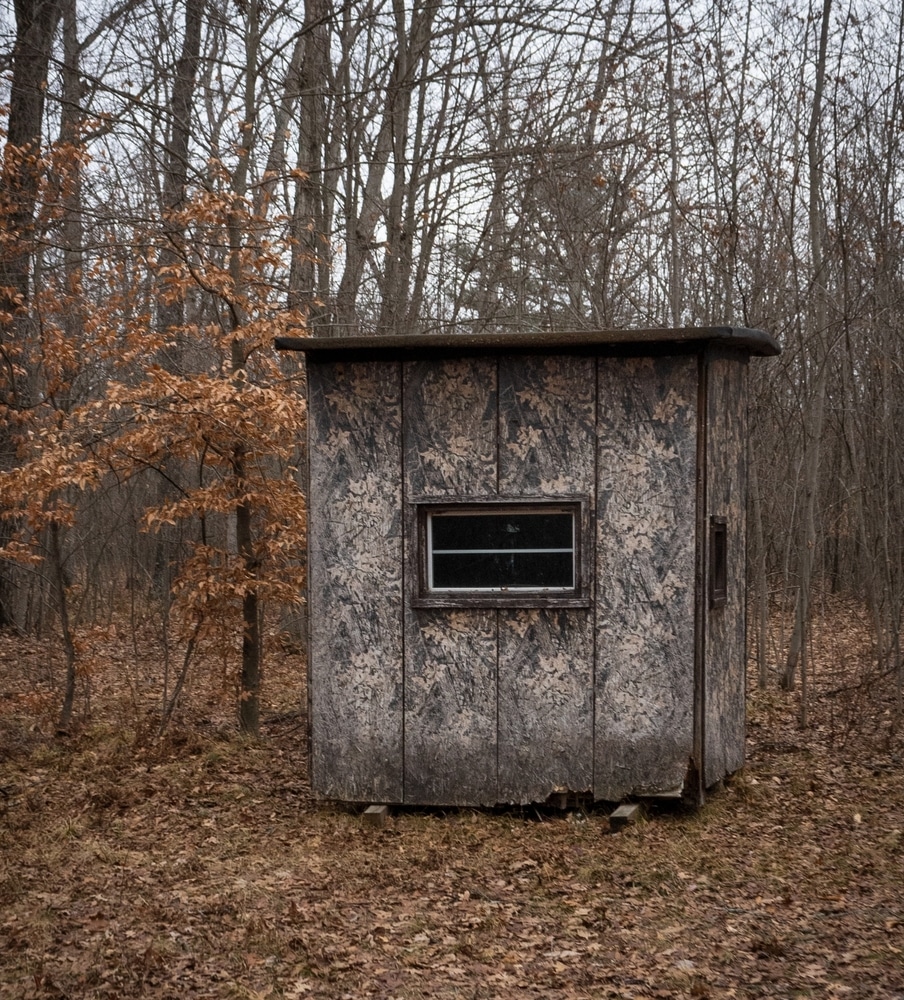 Ground Hunting Blind In The Fall