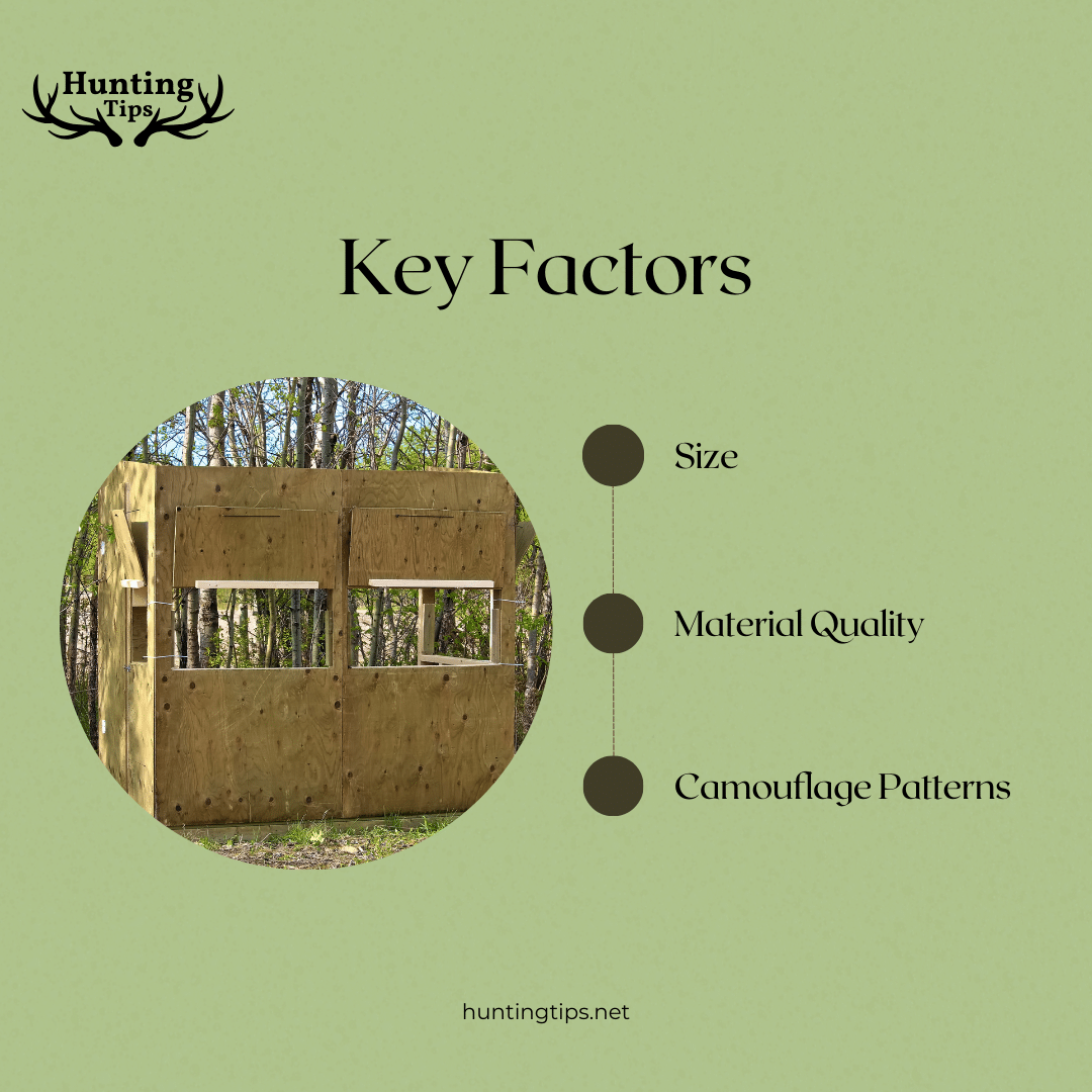 factors for Choosing the Right Ground Blind