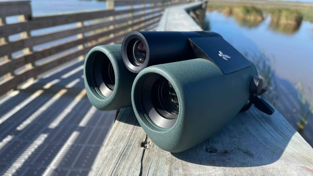 the green color hunting binoculars